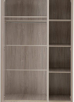Malvern 3 Door Wardrobe Urban Snow