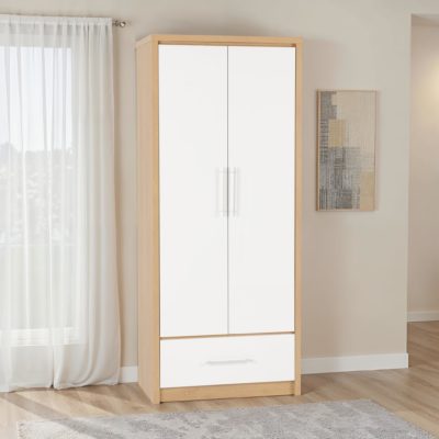 Seville 2 Door 1 Drawer Wardrobe